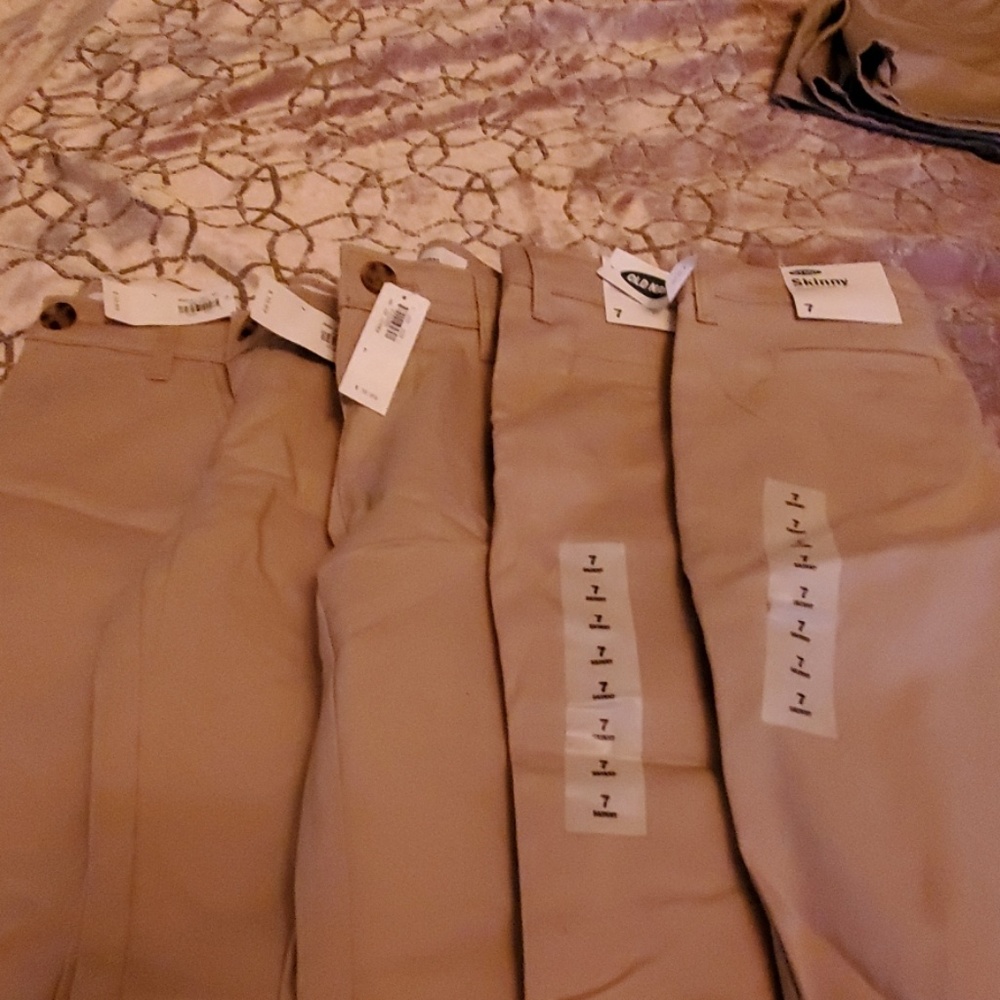 Girls size 7 skinny uniform pants